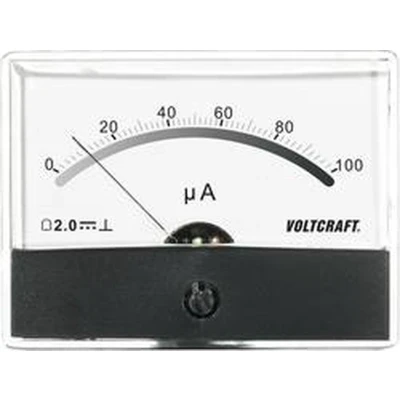 Afbeelding van VOLTCRAFT AM 86X65/100µA Inbouwmeter 86X65/100µA/DC Draaispoel