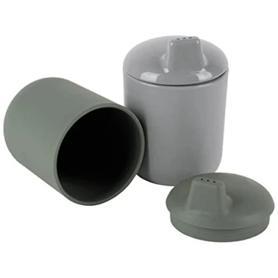 Afbeelding van Tuitbeker bio plastic Olijf/Mocca Dantoy Voedselveilig