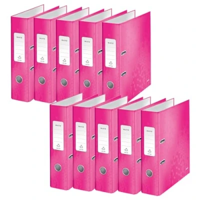 Afbeelding van Leitz WOW ordner roze, rug van 8,0 cm