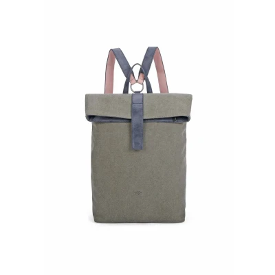 Afbeelding van Fritzi aus Preußen Rugzak Canvas Izzy03 Backpack Olive Olijfgroen