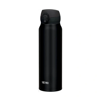 Image de Thermos Bouteille Isotherme ultralégère, Acier Inoxydable, Noir Mat, 0,75 Liter