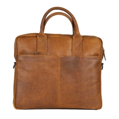 Afbeelding van DSTRCT Limited Single Zip 14&#039;&#039; Laptoptas cognac