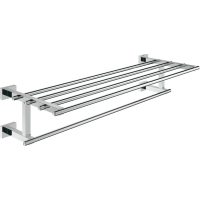 Afbeelding van GROHE Essentials Cube handdoekrek met plateau