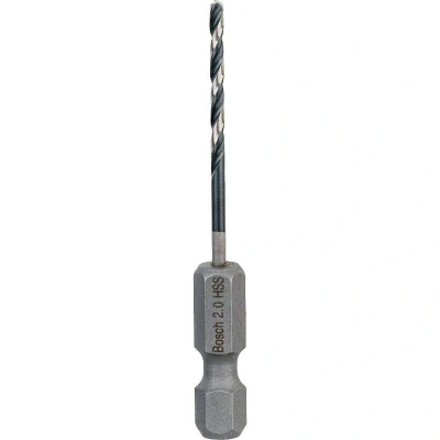 Image de BOSCH 2608577045 foret hélicoïdal HSS à queue hexagonale 2 x 24 60 mm
