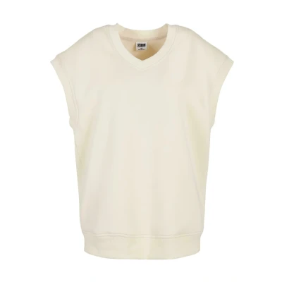 Afbeelding van Urban Classics Ladies Oversized Sweat Slipover Trui, Dames, Maat: Medium, Whitesand
