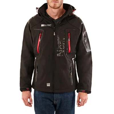 Afbeelding van Geographical Norway Techno Bans Outdoorjas voor heren, zwart.