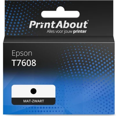 Afbeelding van Huismerk Epson T7608 Inktcartridge Mat zwart