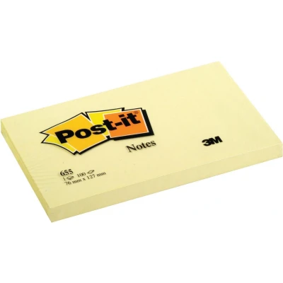 Afbeelding van Memoblok 3M Post it 6830 Notes76x127mm Canary Yellow