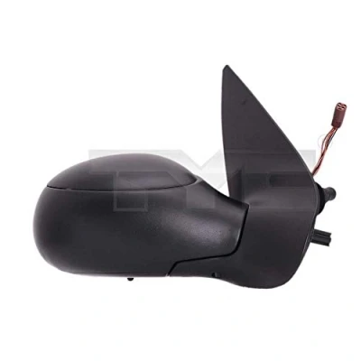Afbeelding van Buitenspiegel Tyc 326 0067 rechts zwart Instellen: kabel, Bol vormig, Te verwarmen PEUGEOT: 206 Hatchback, SW