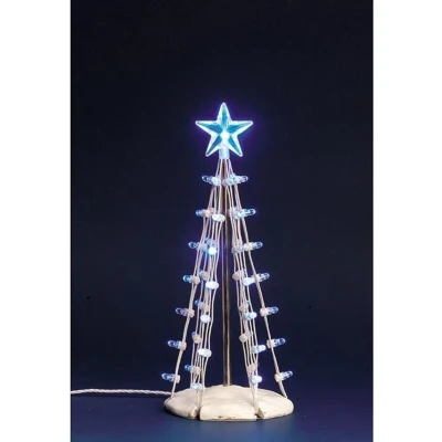 Afbeelding van Lighted silhouette tree (blue) m LEMAX