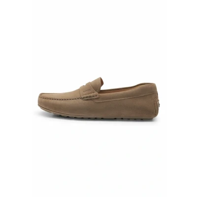 Afbeelding van BOSS NOEL Mocassins beige, Heren, Maat: 42, Beige Leer