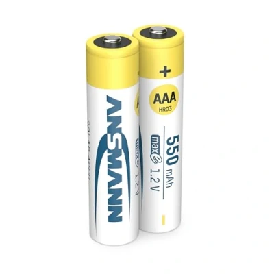 Image de ANSMANN pile rechargeable NiMH SOLAR, AAA, 550 mAh, 2 sous