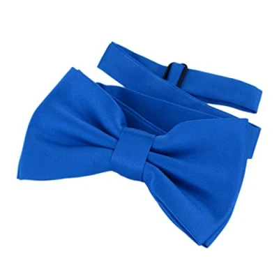 Afbeelding van DonDon vlinderdas strik al gestrikt verstelbaar, Blauw, One Size