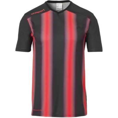 Afbeelding van Uhlsport Stripe 2.0 Shirt Korte Mouw Heren Zwart / Rood Maat: M