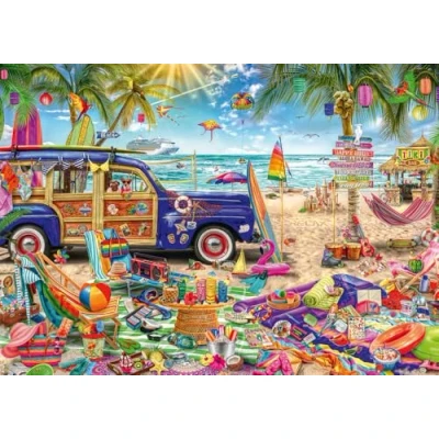 Afbeelding van Schmidt Spiele Sonnige Auszeit am Strand 1000 Teile (1000 onderdelen)