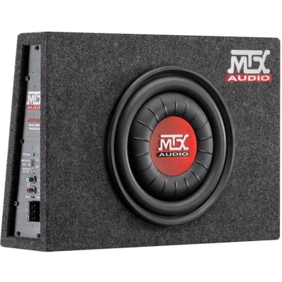 Afbeelding van MTX gesloten actieve platte subwoofer RTF10P Sub 25 cm 200 W