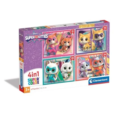 Afbeelding van Clementoni Legpuzzel 4in1 Super Kitties