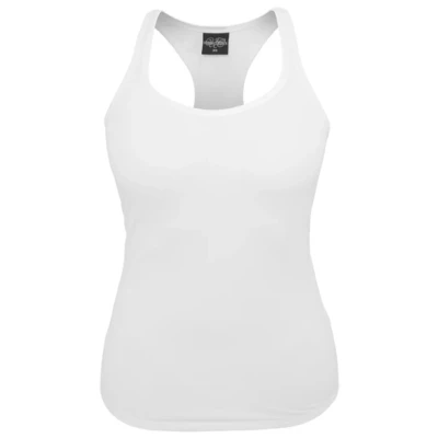 Afbeelding van Urban Classics Ladies Jersey Tanktop Top, Dames, Maat: Large, White