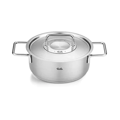 Afbeelding van Fissler Pure Kookpan Laag met Rvs Deksel Ø 20cm 4L