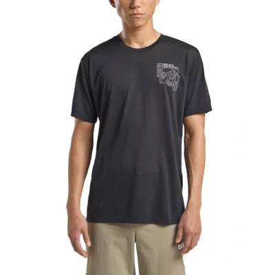 Afbeelding van Jack Wolfskin Vonnan Graphic Sport Tshirt, Heren, Maat: Large, Explore phantom
