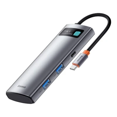 Afbeelding van Baseus 7 in 1 Hub Station USB C Grey