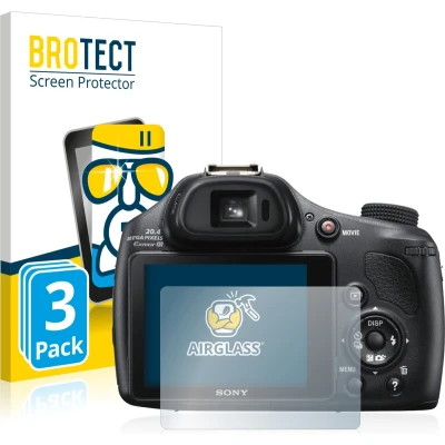 Afbeelding van BROTECT Screenprotector voor Sony Cyber Shot DSC HX400V Folie Beschermfolie Beschermglas transparant (3 Stuks)