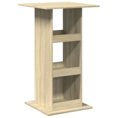Afbeelding van Bartafel met opbergruimte 60x60x102 cm hout sonoma eikenkleurig