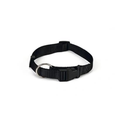 Afbeelding van Honden halsband nylon zwart 25x 40 65