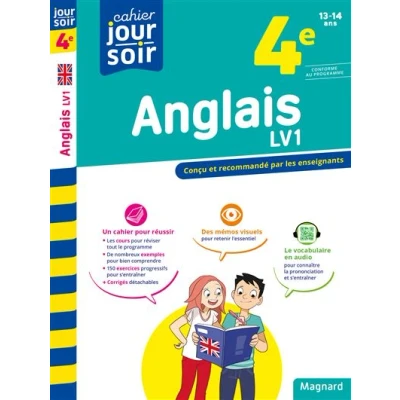 Image de Anglais 4e LV1 Cahier Jour Soir