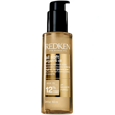 Afbeelding van Redken Haircare All Soft Argan 6 Olie 100ml Voor Dik en Weerbarstig Haar