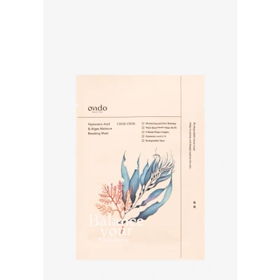 Afbeelding van Ondo Beauty 36.5 Vochtinbrengende maskers met hyaluronzuur en algen, 5 stuks