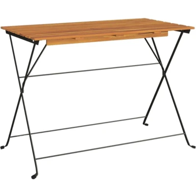 Afbeelding van Bistrotafel inklapbaar 100x54x71 cm massief acaciahout en staal