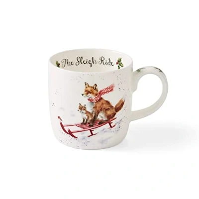 Afbeelding van Wrendale Designs Mok The Sleigh Ride / Vos