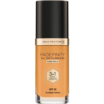 Afbeelding van Max Factor Facefinity All Day Flawless 3 in 1 Flexi Hold Foundation 83 Warm Toffee