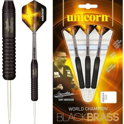 Afbeelding van Unicorn Gary Anderson World Champion Black Brass P2 Dartpijlen 22 Gram