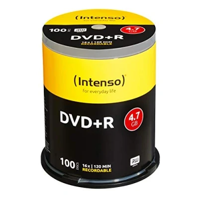 Afbeelding van Intenso 4111156 DVD+R disc 4.7 GB 100 stuk(s) Spindel