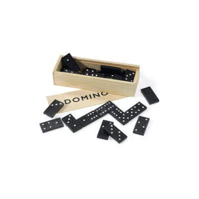 Afbeelding van Domino spel in houten kistje 28 delig