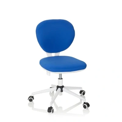 Afbeelding van hjh OFFICE KID Vivo Kinder bureaustoel Blauw Stof