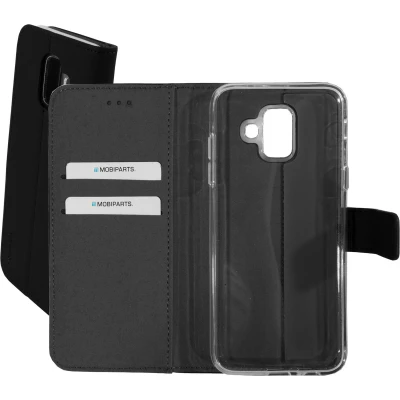Afbeelding van Mobiparts Premium Wallet TPU Case Samsung Galaxy A6 (2018) Black