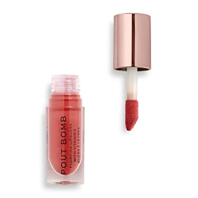 Afbeelding van Makeup Revolution POUT BOMB Plumping Gloss Lipgloss Lipgloss, Dames, Maat: 4.6 ml, Peachy