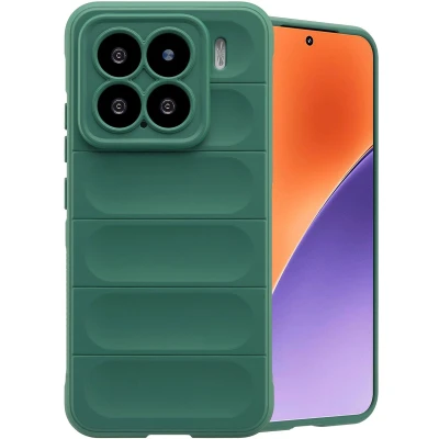 Afbeelding van imoshion Hoesje Geschikt voor Xiaomi 15 EasyGrip Backcover Donkergroen
