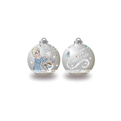 Afbeelding van Kerstbal Frozen Memories Ziverachtig 10 Stuks Plastic (Ø 6 cm)