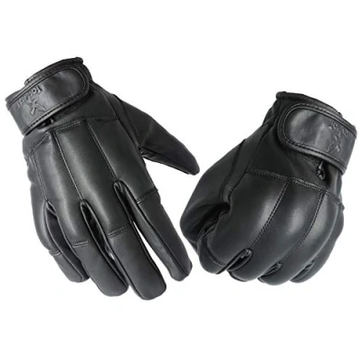 Afbeelding van TacFirst SECURITY H004 Veiligheidshandschoenen van echt leer, snijbescherming, kwarts, zand, zwart, L