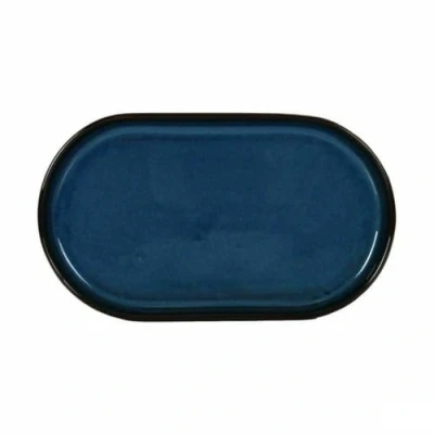 Afbeelding van Snackdienblad La Mediterránea Chester Blauw Ovalen 25,3 x 13,5 2,6 cm (12 Stuks)