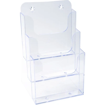 Afbeelding van Exacompta 75158D dispenserset, A5, 3 vakken, kristal, 4 stuks