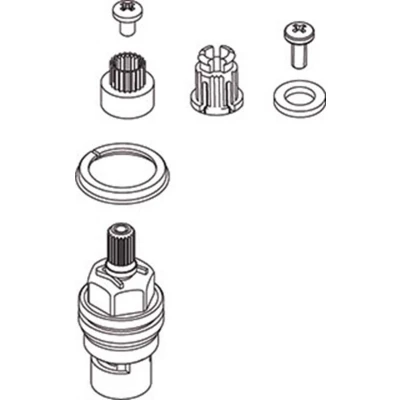 Afbeelding van Venlo Sparepart Plus Nimbus II bovendeel keramisch (Messing, Project