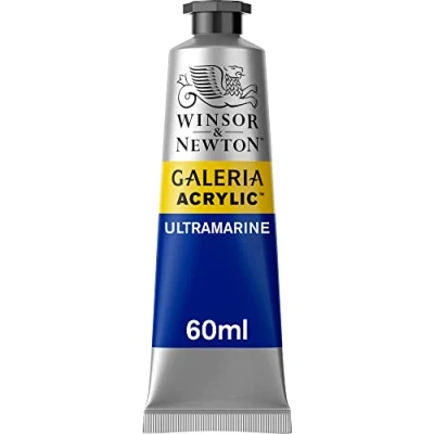 Afbeelding van Winsor &amp; Newton 2120660 Galeria acrylverf, hoge pigmentatie, lichtecht en verouderingsbestendig, romige vloeiende consistentie 60ml Tube, Ultramarine