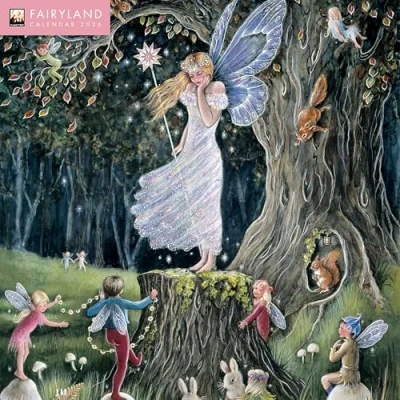Afbeelding van Fairyland by Jean &amp; Ron Henry Wall Calendar 2026 (Art Calendar): Original Flame Tree Publishing Kalender [Kalender]