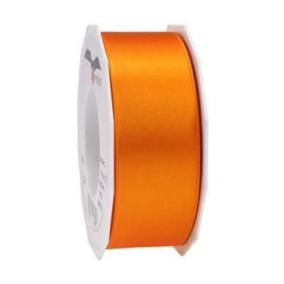 Afbeelding van Präsent Satijnen lint oranje 40 mm breed, 25 m lang