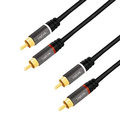 Afbeelding van LogiLink Ca Rca (3 m, RCA), Audiokabel